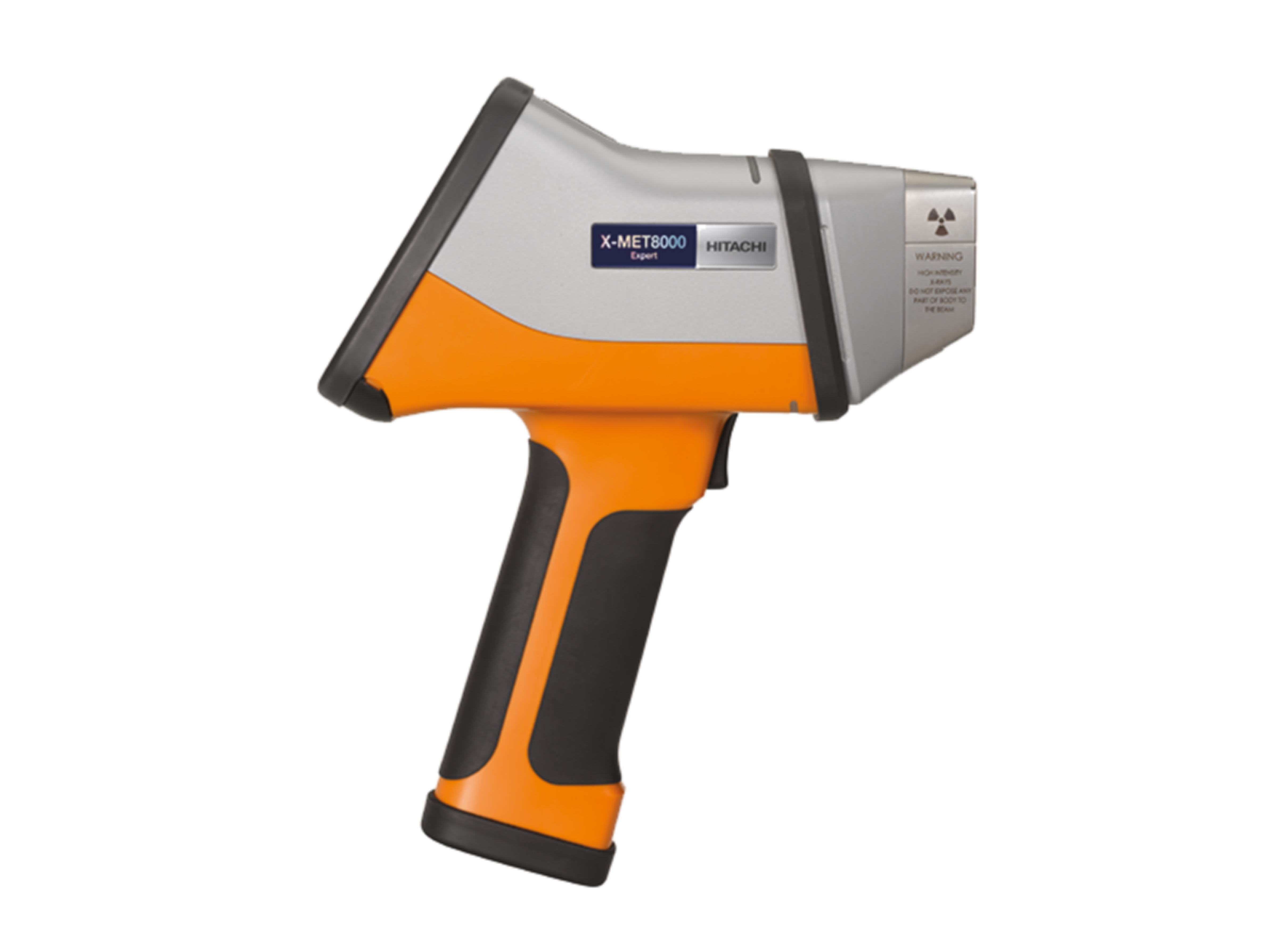 直读光谱仪设备正面展示，金属外壳，黑色面板配白色按钮，实验室环境下拍摄，清晰显示操作界面